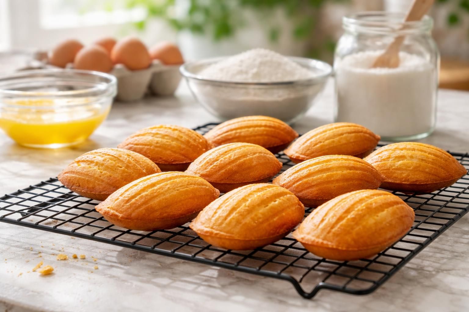 découvrez notre recette facile de madeleines pour un gâteau moelleux et savoureux en quelques minutes. parfait pour un dessert rapide et délicieux !