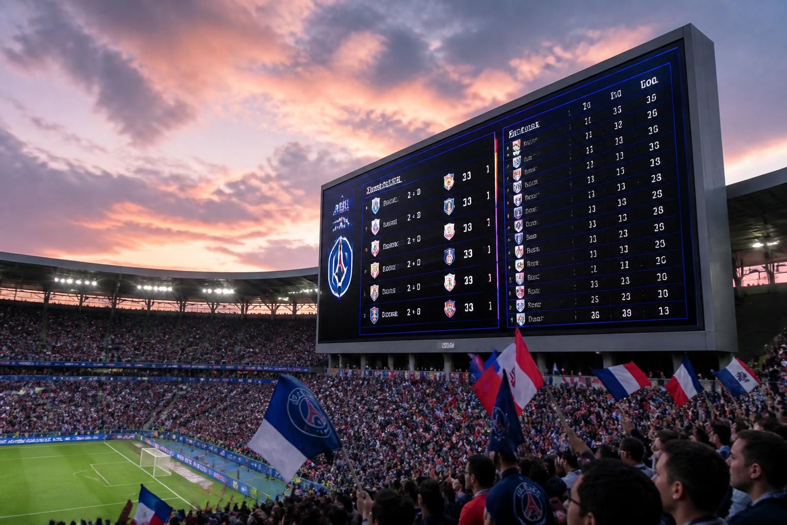 suivez le classement officiel de la ligue 1 française ainsi que les derniers résultats du championnat de football en temps réel.