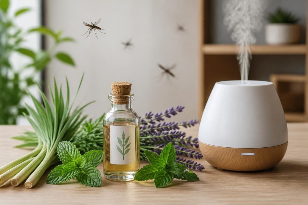 découvrez comment utiliser les huiles essentielles comme solution naturelle contre les moustiques, y compris les moustiques tigres, avec des conseils sur les diffuseurs efficaces pour vous protéger.