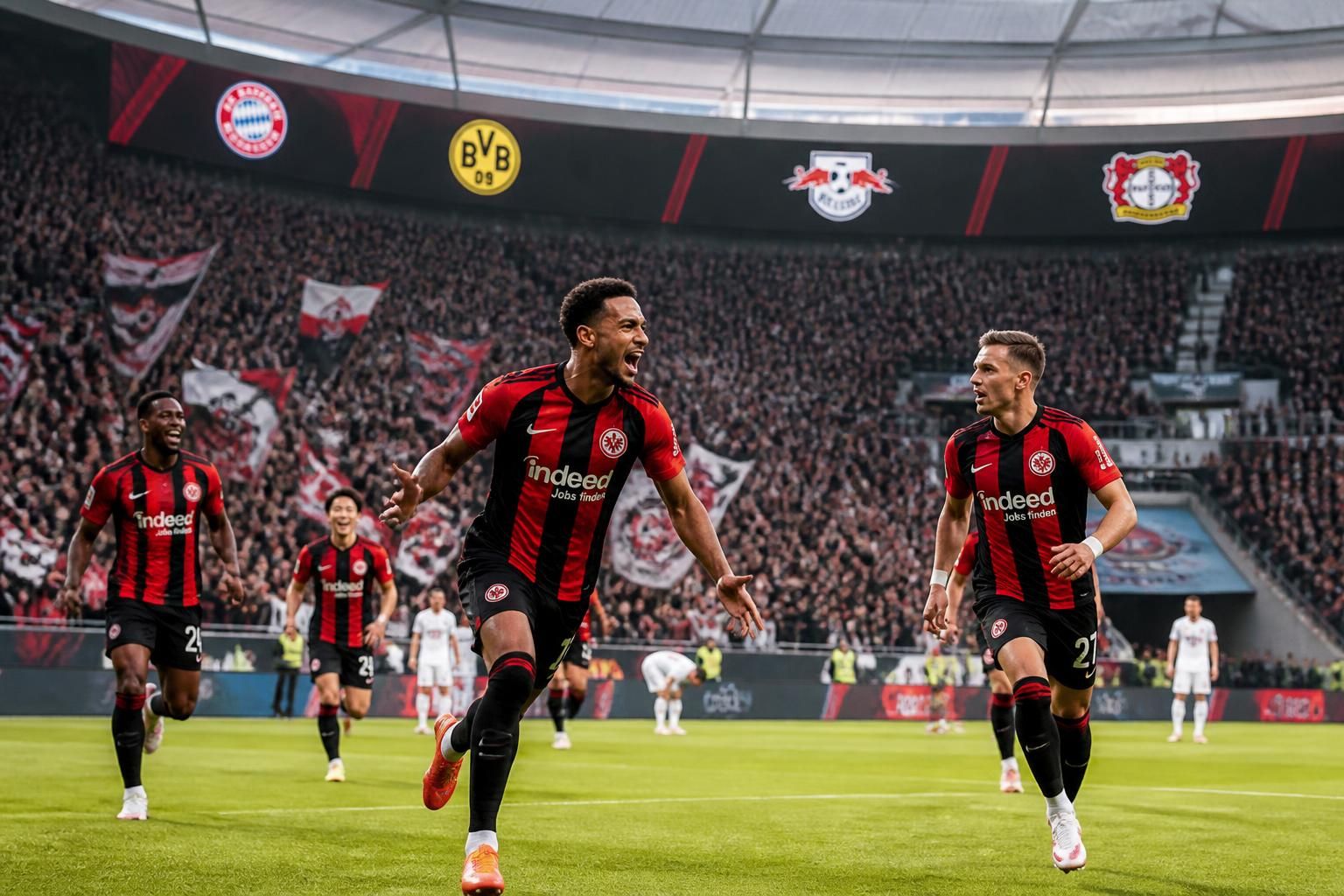 consultez le calendrier complet et les résultats des matchs d'eintracht frankfurt contre les grands clubs allemands. suivez chaque rencontre et revivez les moments forts.